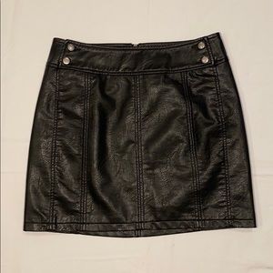 FREE PEOPLE leather skirt